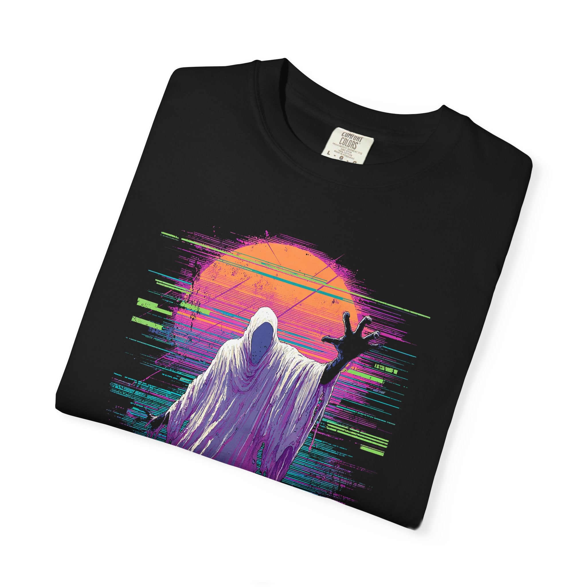 Grim Reaper Sunset T-Shirt — Vaporwave Goth Graphic Tee