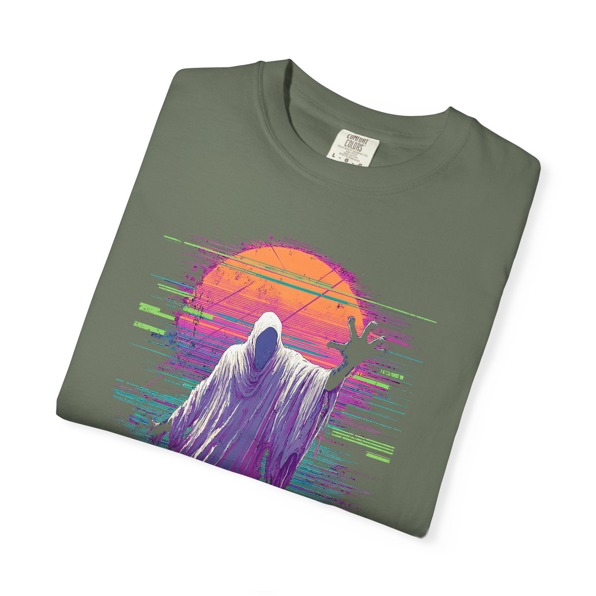 Grim Reaper Sunset T-Shirt — Vaporwave Goth Graphic Tee