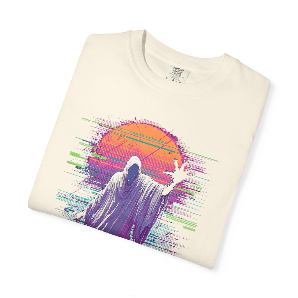 Grim Reaper Sunset T-Shirt — Vaporwave Goth Graphic Tee