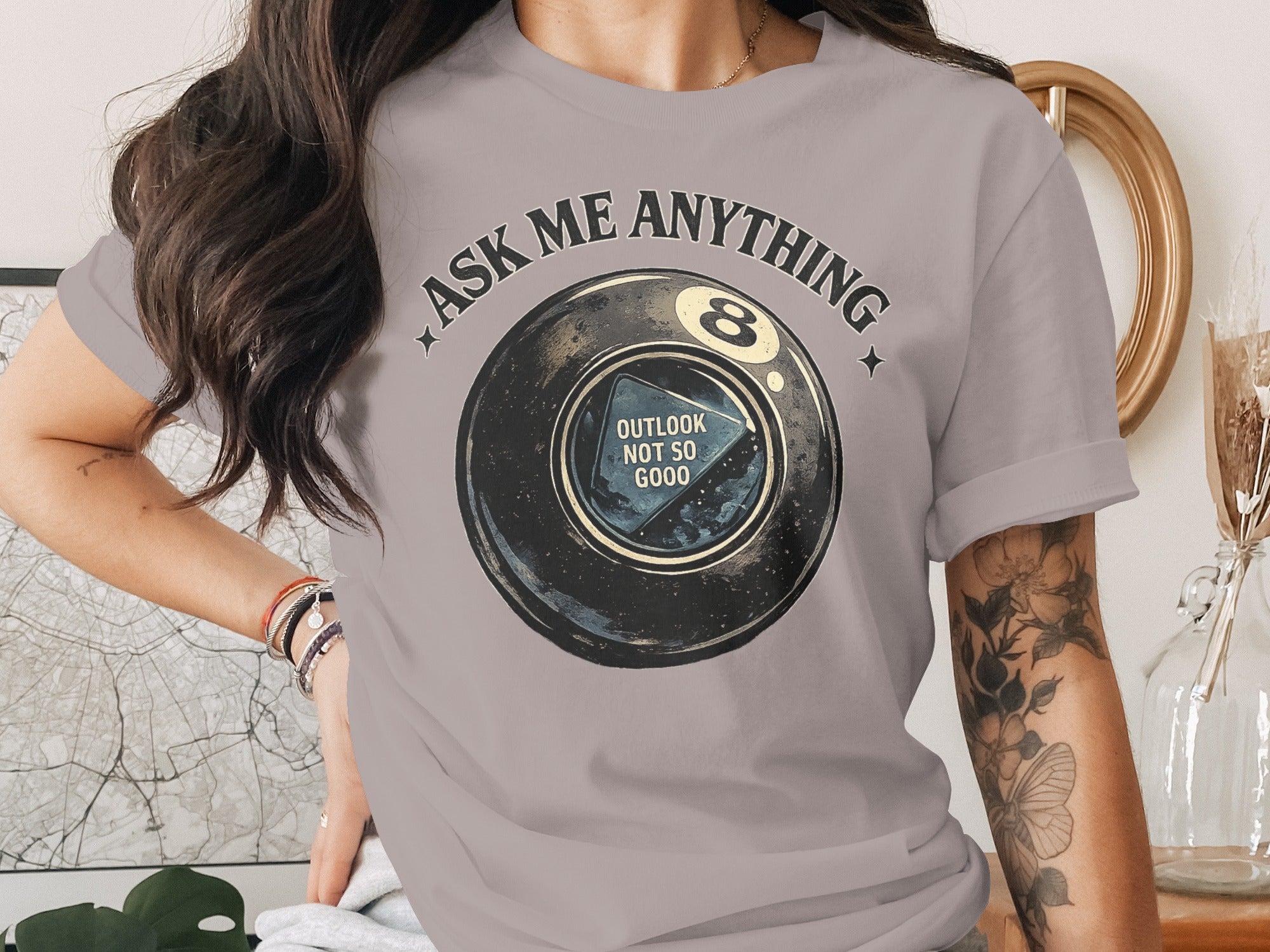 Ask Me Anything 8 ball with text "Outlook Not So Good."