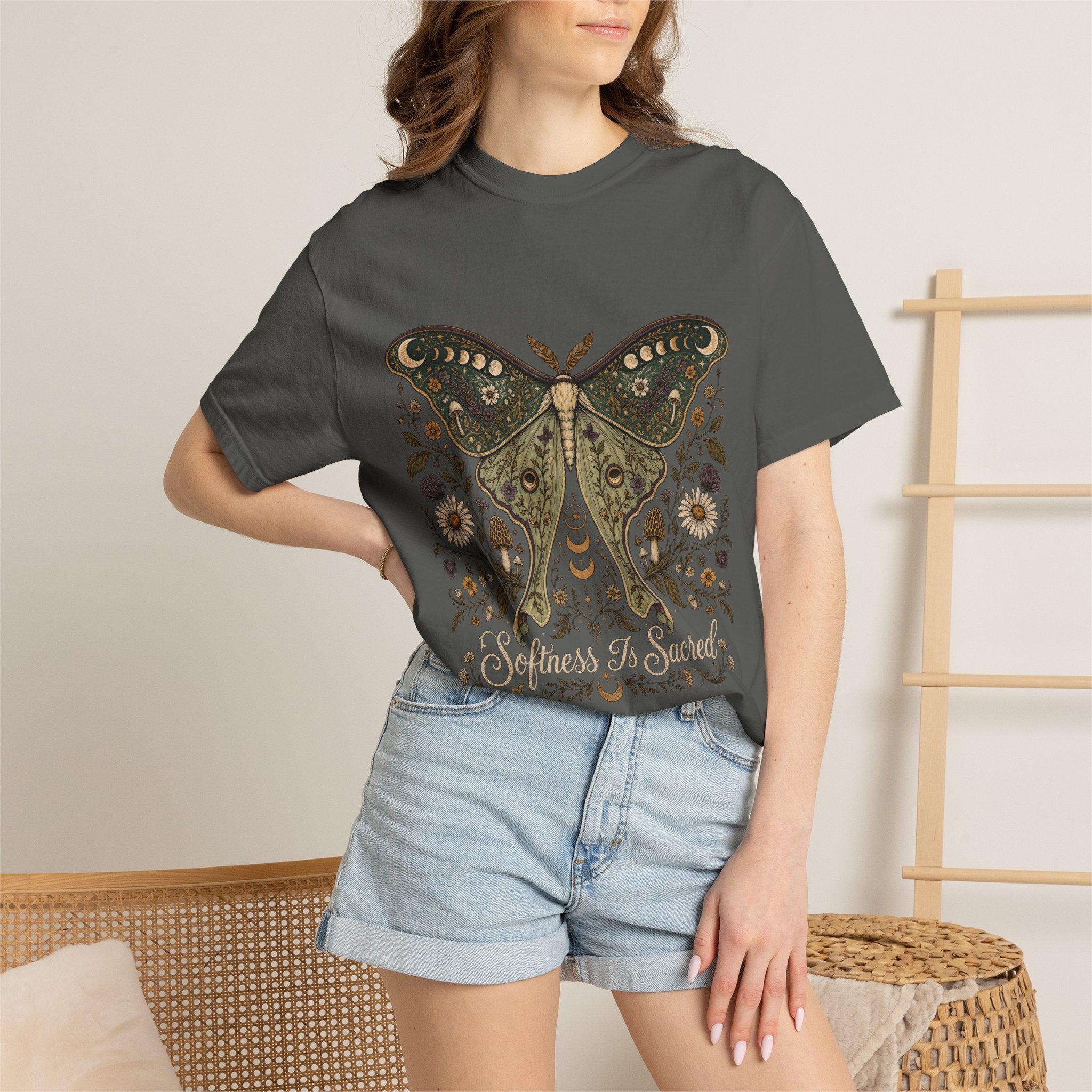 Grow Into the Sacred Dark | Unisex Garment-Dyed T-shirt
