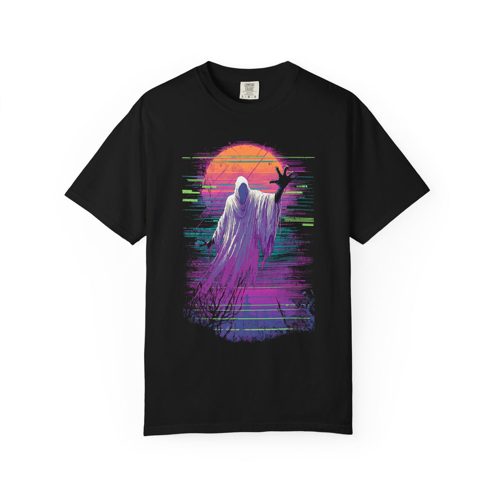Grim Reaper Sunset T-Shirt — Vaporwave Goth Graphic Tee