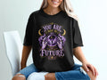 Black t-shirt with occult graphic featuring "You Are Not In My Future" text.