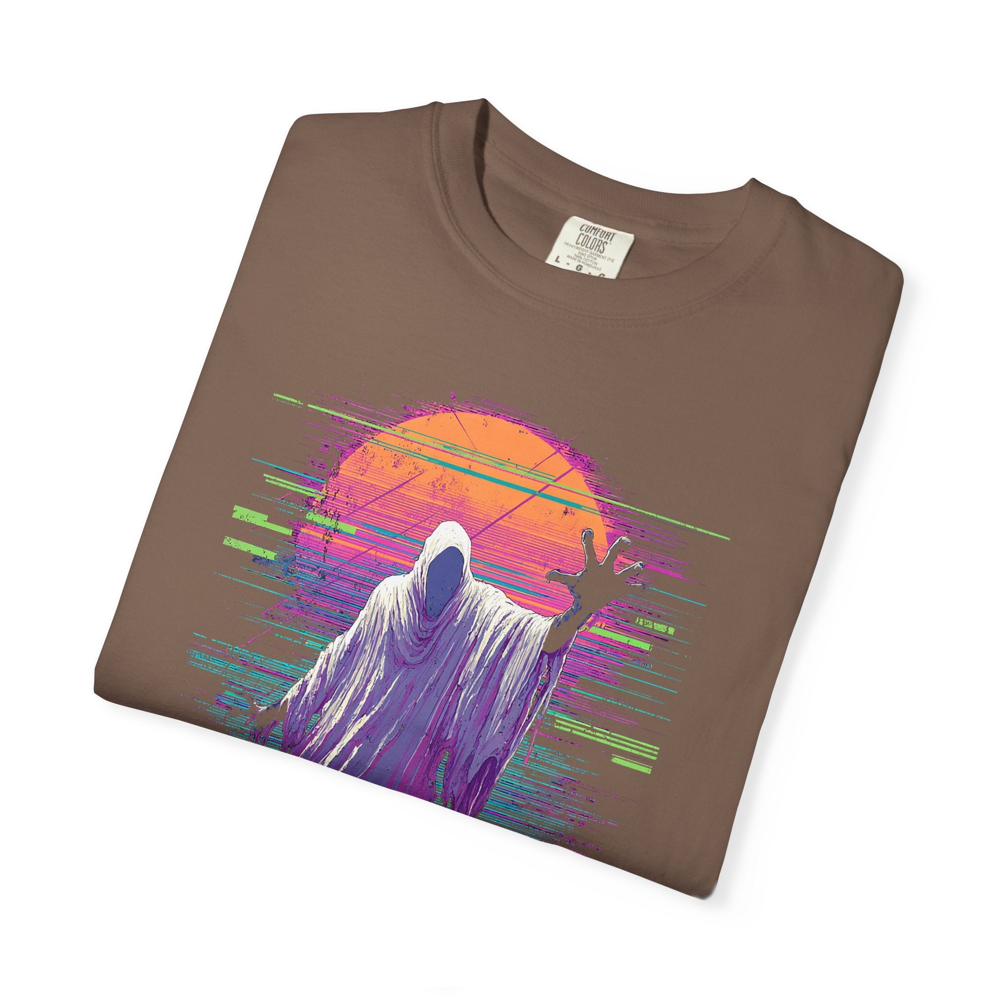 Grim Reaper Sunset T-Shirt — Vaporwave Goth Graphic Tee